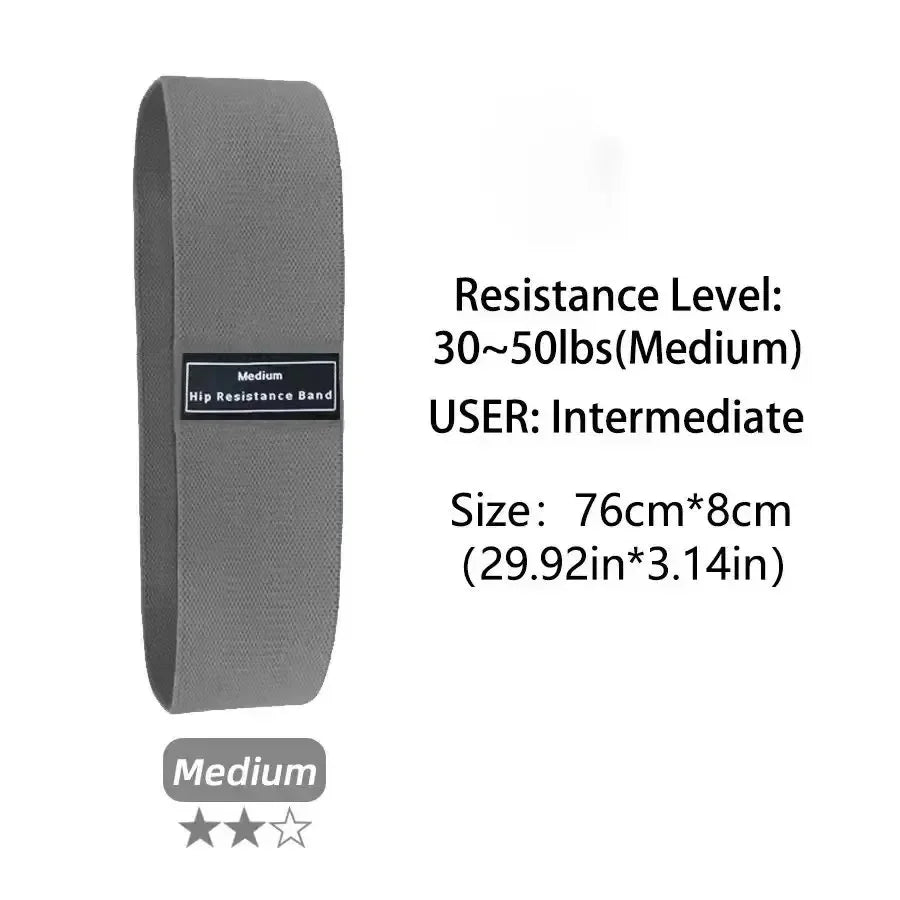 Fabric Glute Thigh Resistance Bands For Hip And Leg Workouts