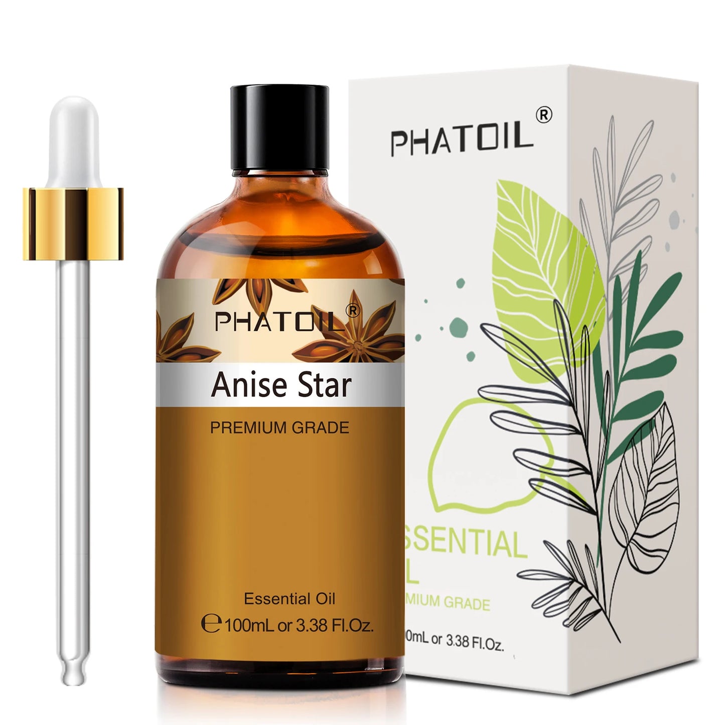 PHATOIL Essential Oils For Diffuser Lavender Jasmine Vanilla Sandalwood