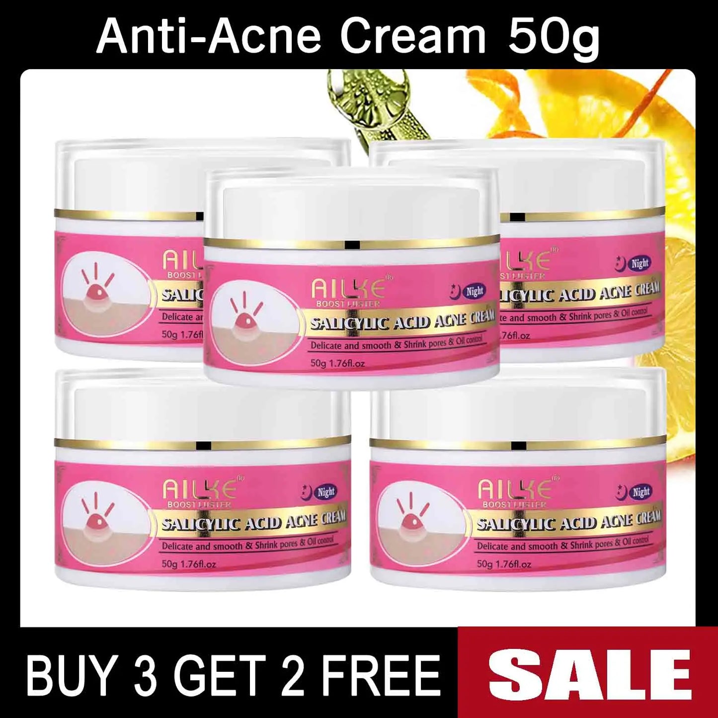 AILKE Natural Skin Brightening Set for Acne and Stains