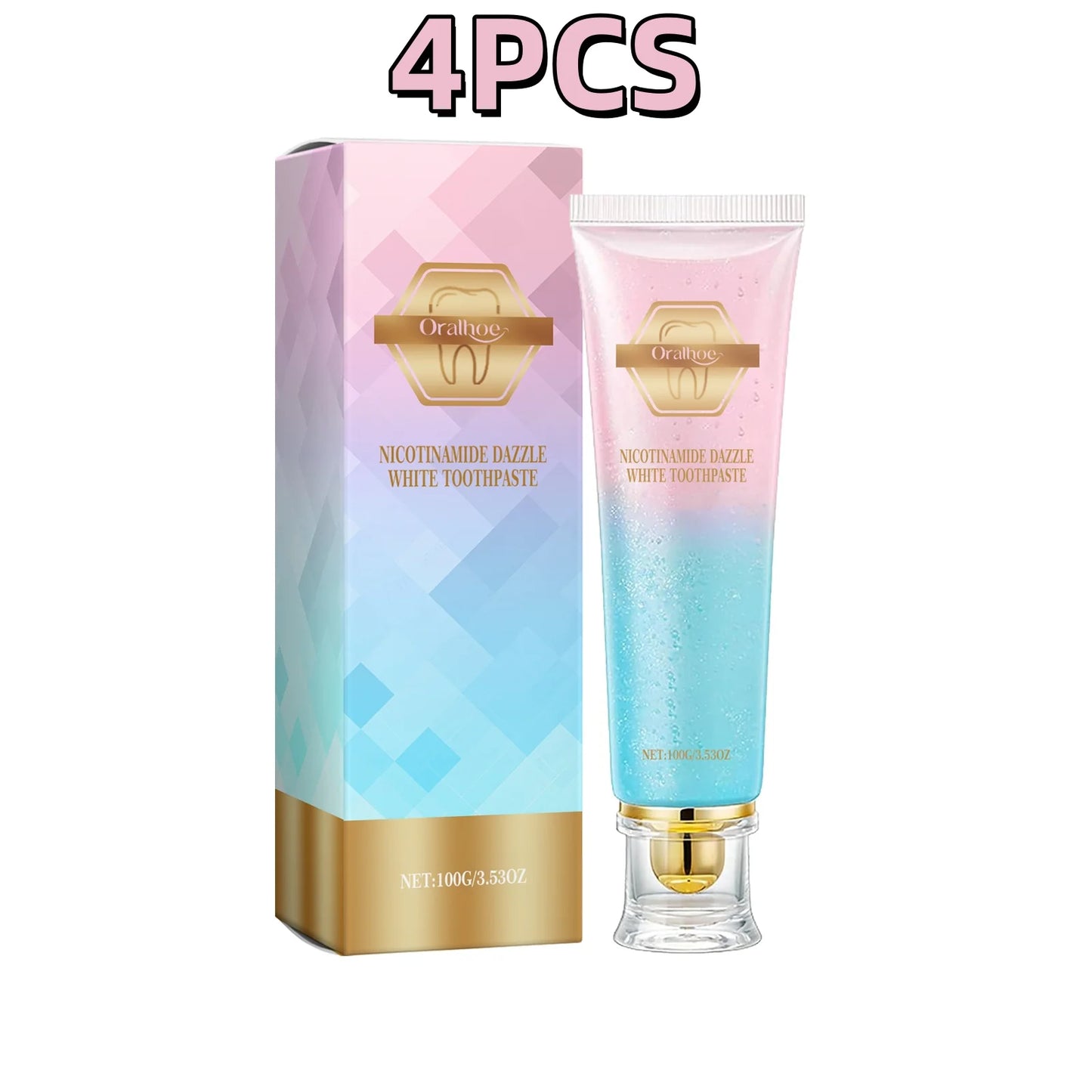 Oralhoe Niacinamide Whitening Toothpaste for Bright Teeth and Fresh Breath