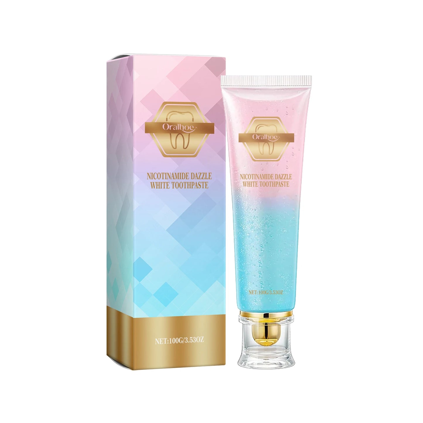 Oralhoe Niacinamide Whitening Toothpaste for Bright Teeth and Fresh Breath