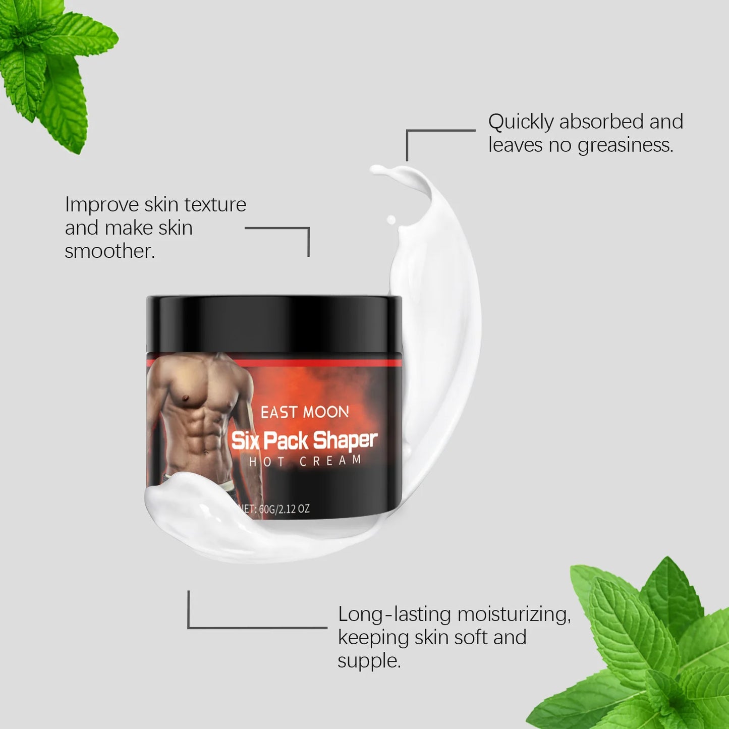 East Moon Muscle Activation Cream For Abdominal Tone And Fitness