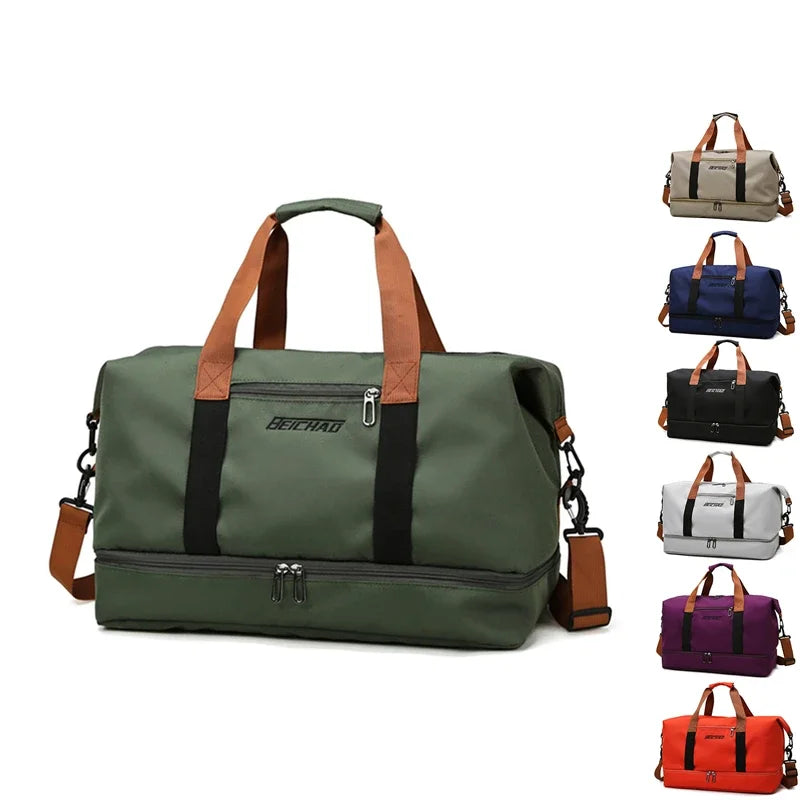 Casual Travel Bag Large Capacity With Dry Wet Separation