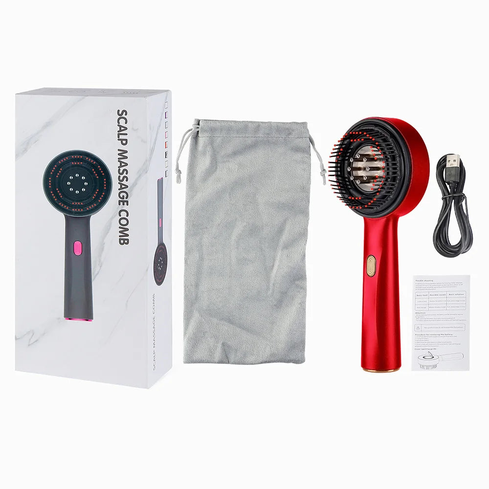 Foreverlily Red Light Therapy Hair Growth Electric Massage Comb