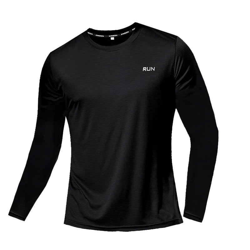 NONECN Summer Ice Silk Long Sleeve T Shirt Quick Dry