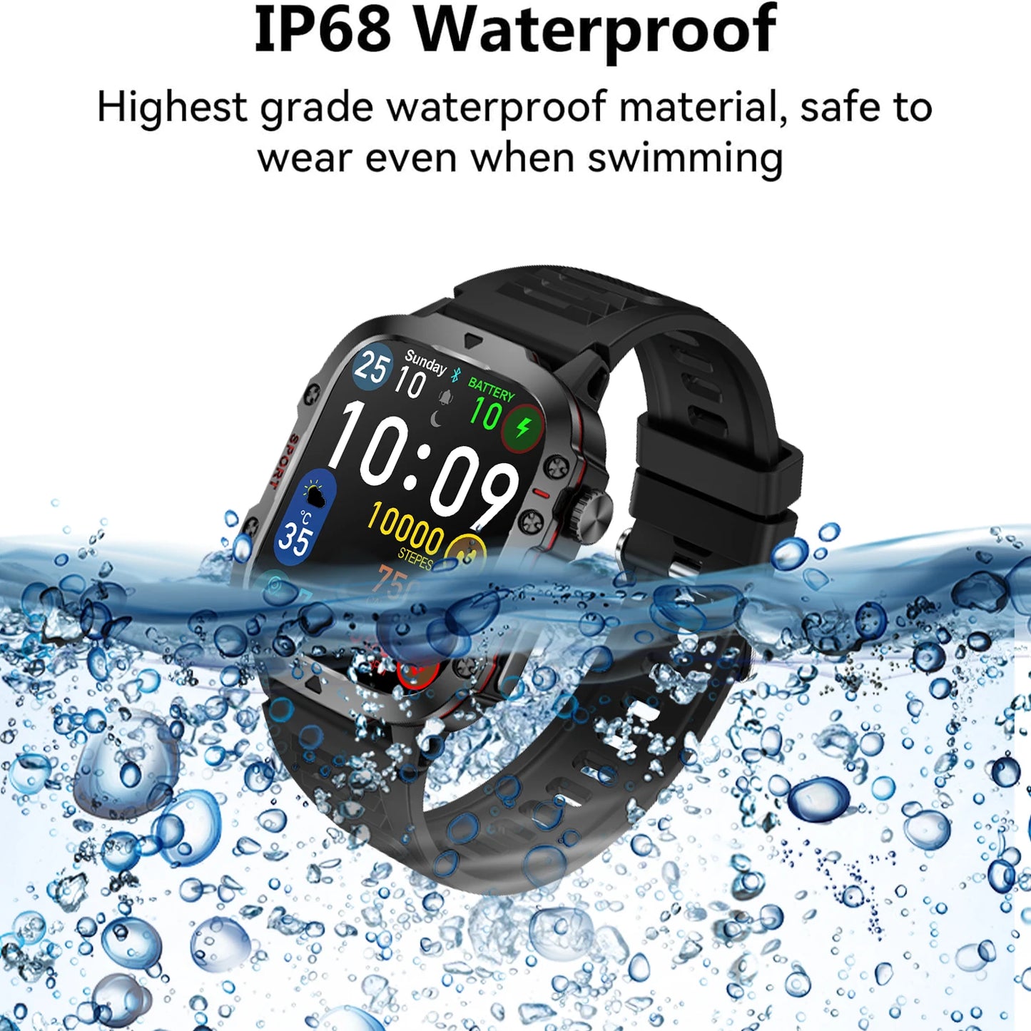 LIVLOV AI Voice Assistant Smart Watch With Bluetooth Calls
