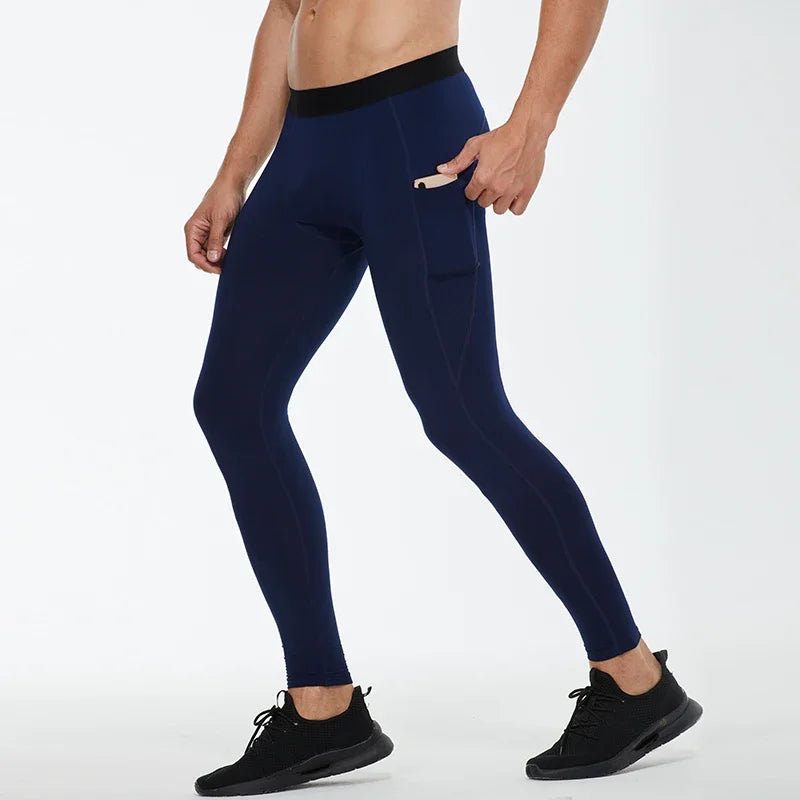 Winter Warm Running Tight Leggings With Fast Dry Compression