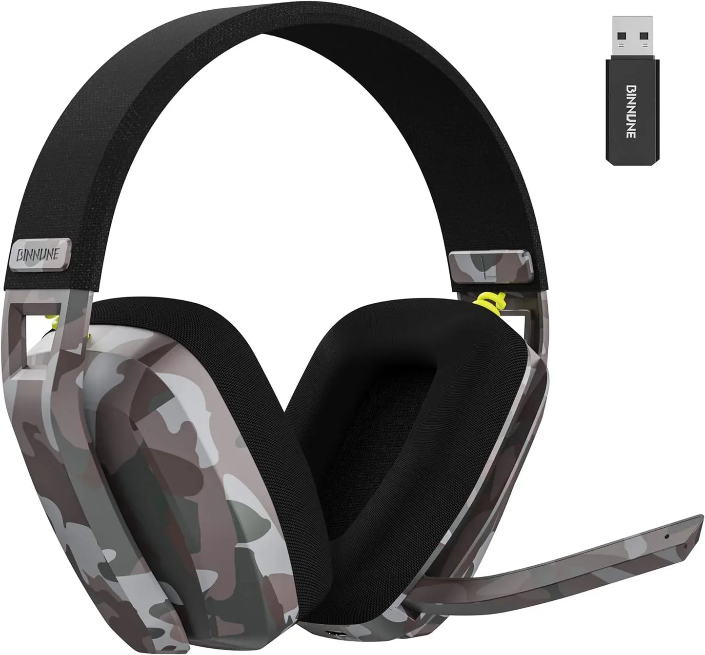 BINNUNE 2.4GHz Wireless Gaming Headset With Microphone For PS5 PC
