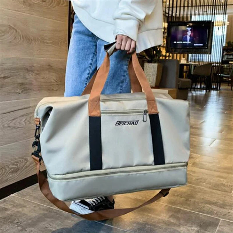 Casual Travel Bag Large Capacity With Dry Wet Separation