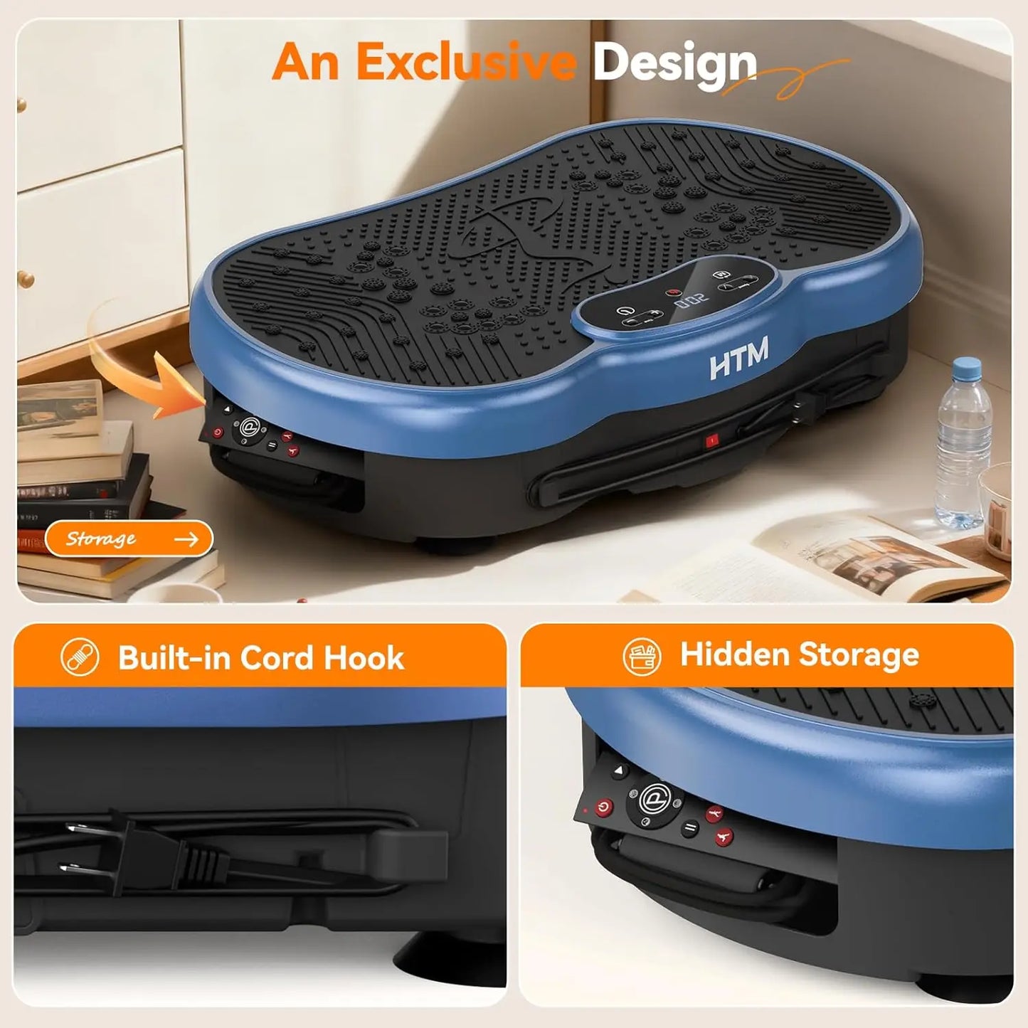Fitness Vibration Plate With Calorie Tracking And 120 Speed Levels
