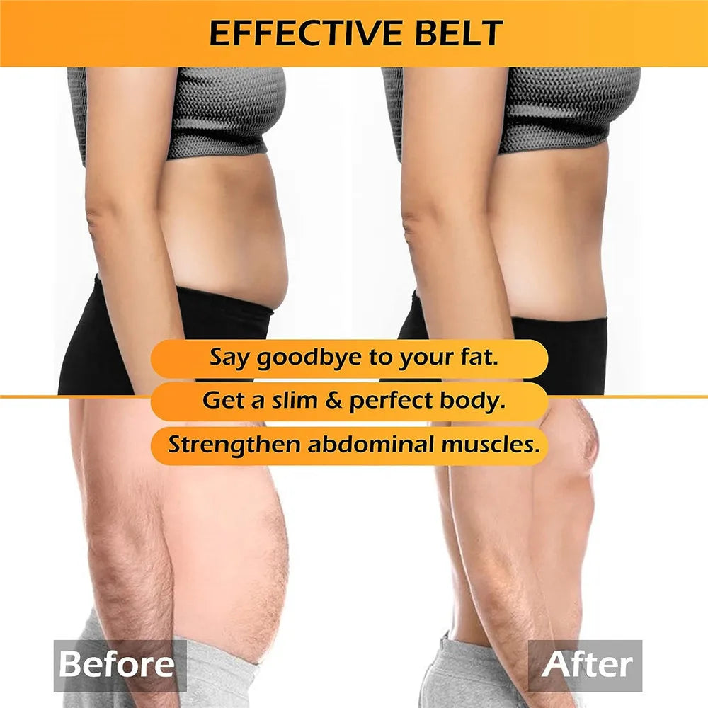 Abdominal Toning Belt EMS Muscle Stimulator For Body Slimming