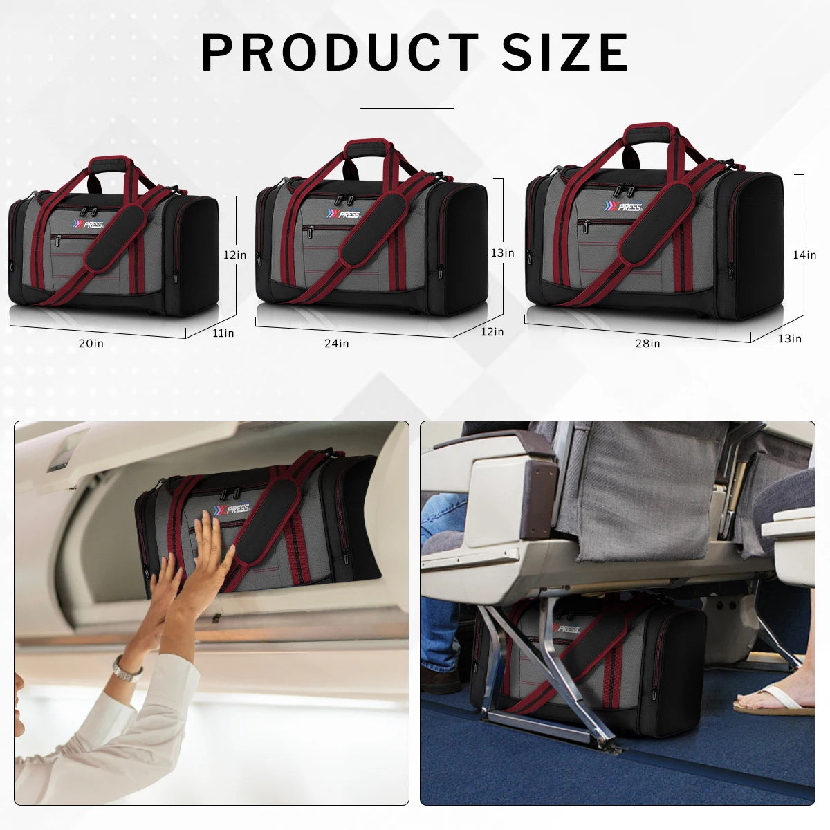 New York XPress Sport Gym Bag Large Capacity Travel Duffel