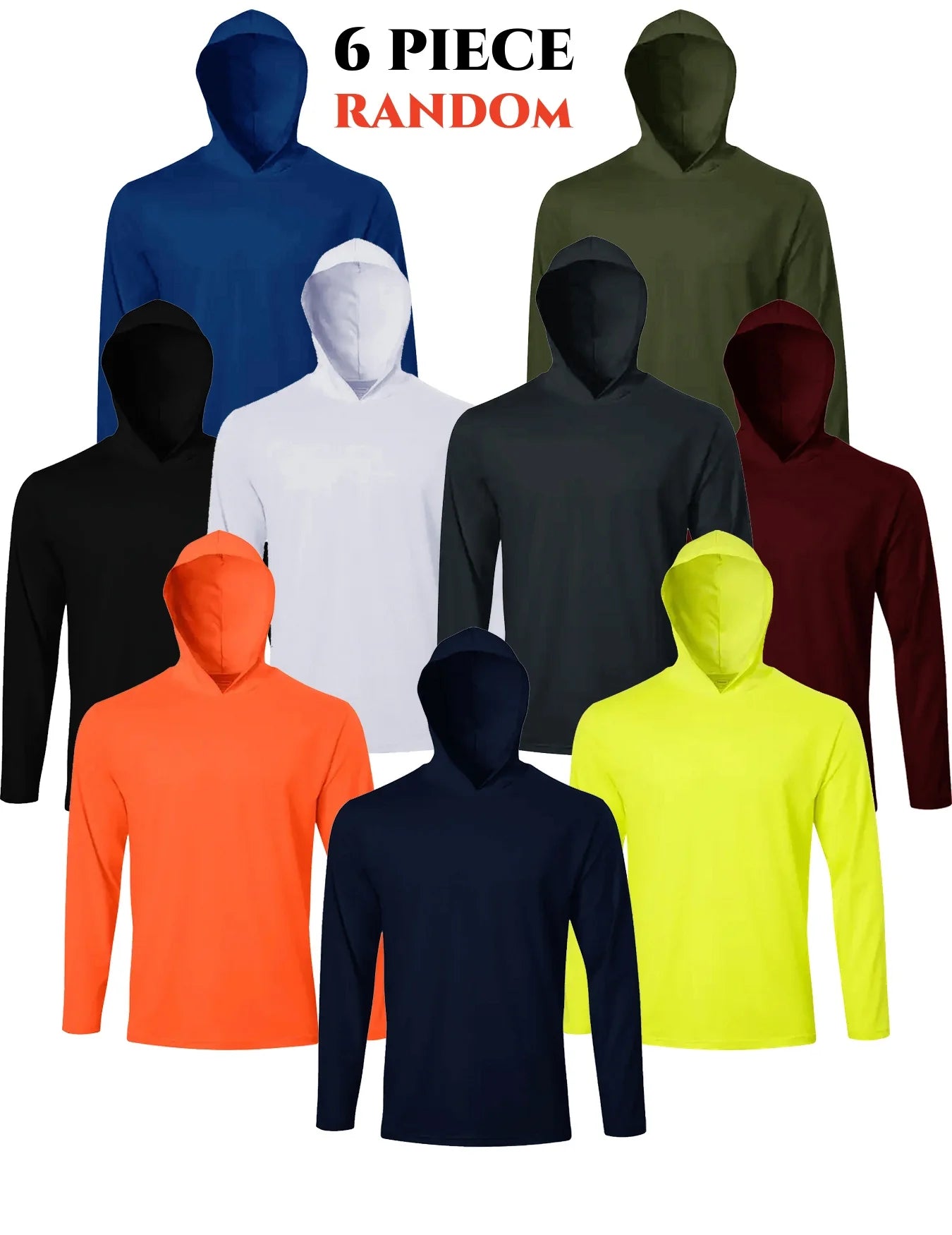 Men's Hooded Quick Dry Long Sleeve T Shirt Polyester