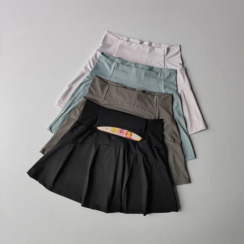 Summer High Waist Sports Skirt For Women Lined Quick Dry Tennis Golf