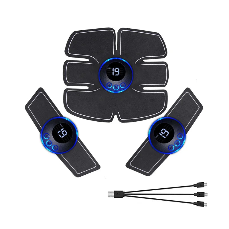 EMS Muscle Stimulator Abs Trainer USB Rechargeable Massager Unisex
