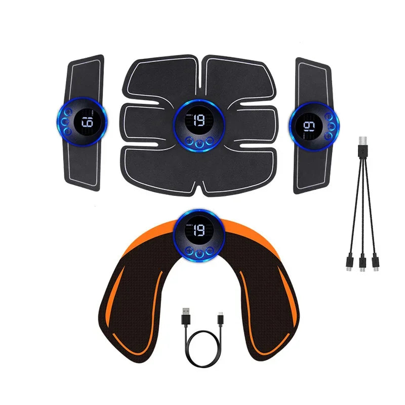 EMS Muscle Stimulator Abs Trainer USB Rechargeable Massager Unisex