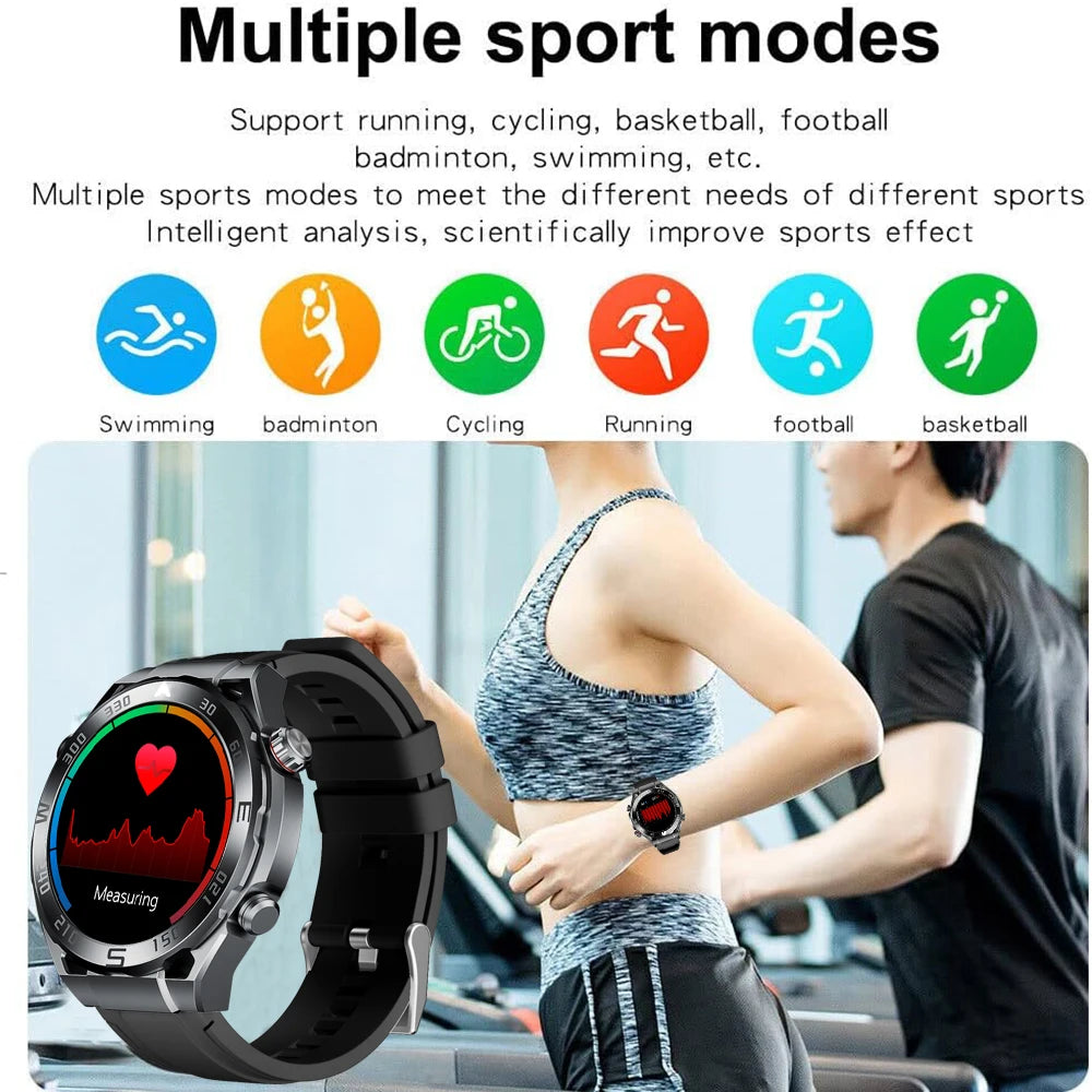 W&O X5 Pro Max Sports Smartwatch Bluetooth Call NFC Monitor