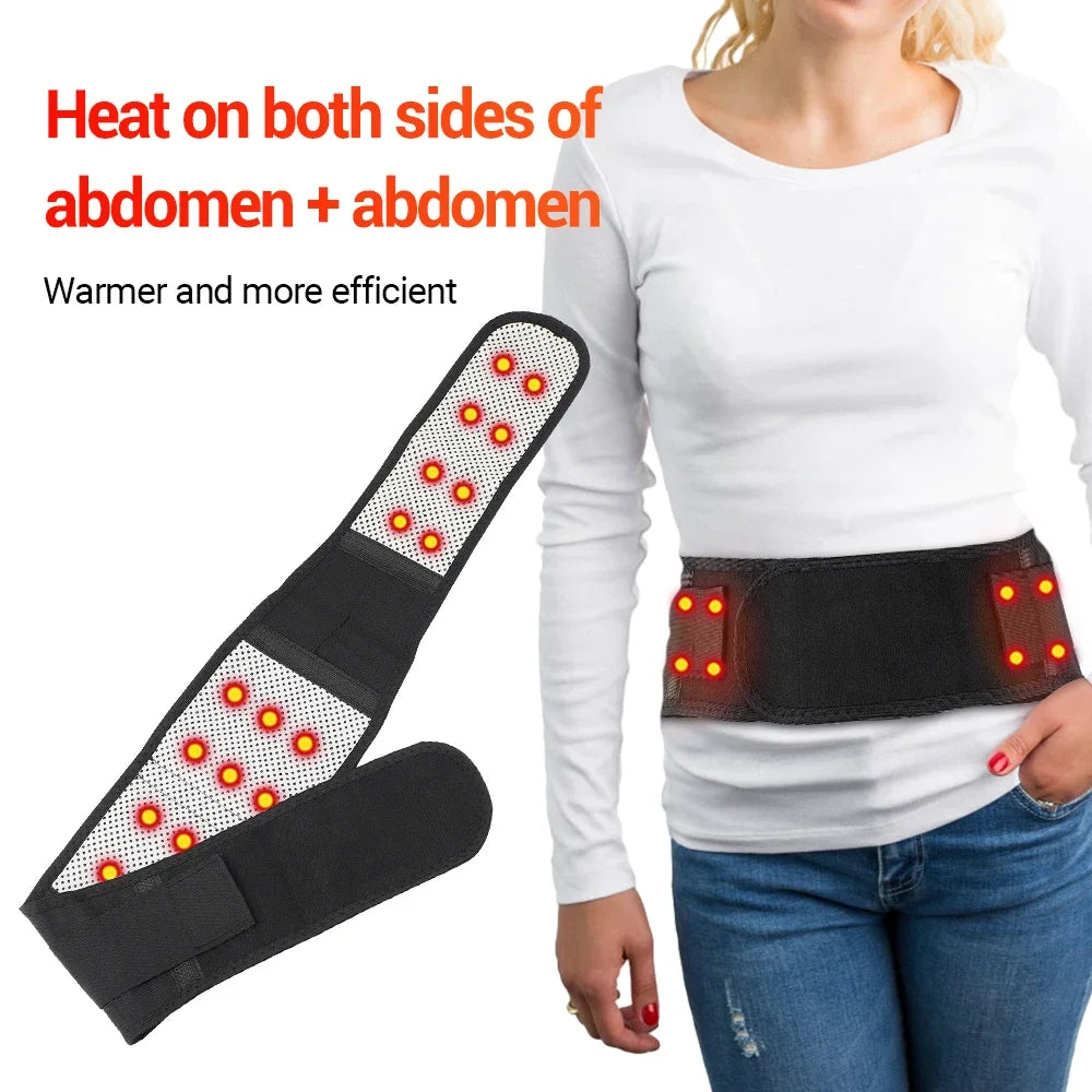 Tourmaline Self Heating Magnetic Back Support Belt Lumbar Relief