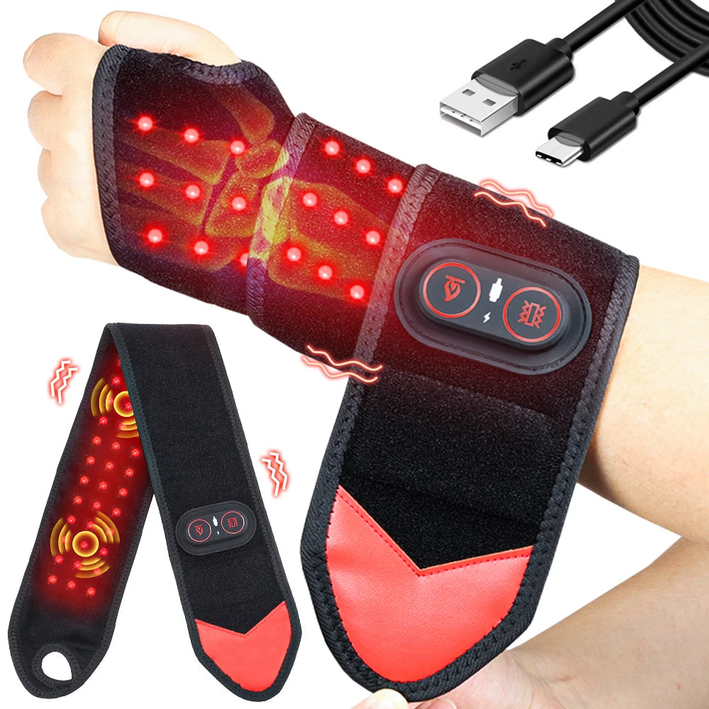 Cordless Infrared Light Therapy Wrap With Heat And Vibration