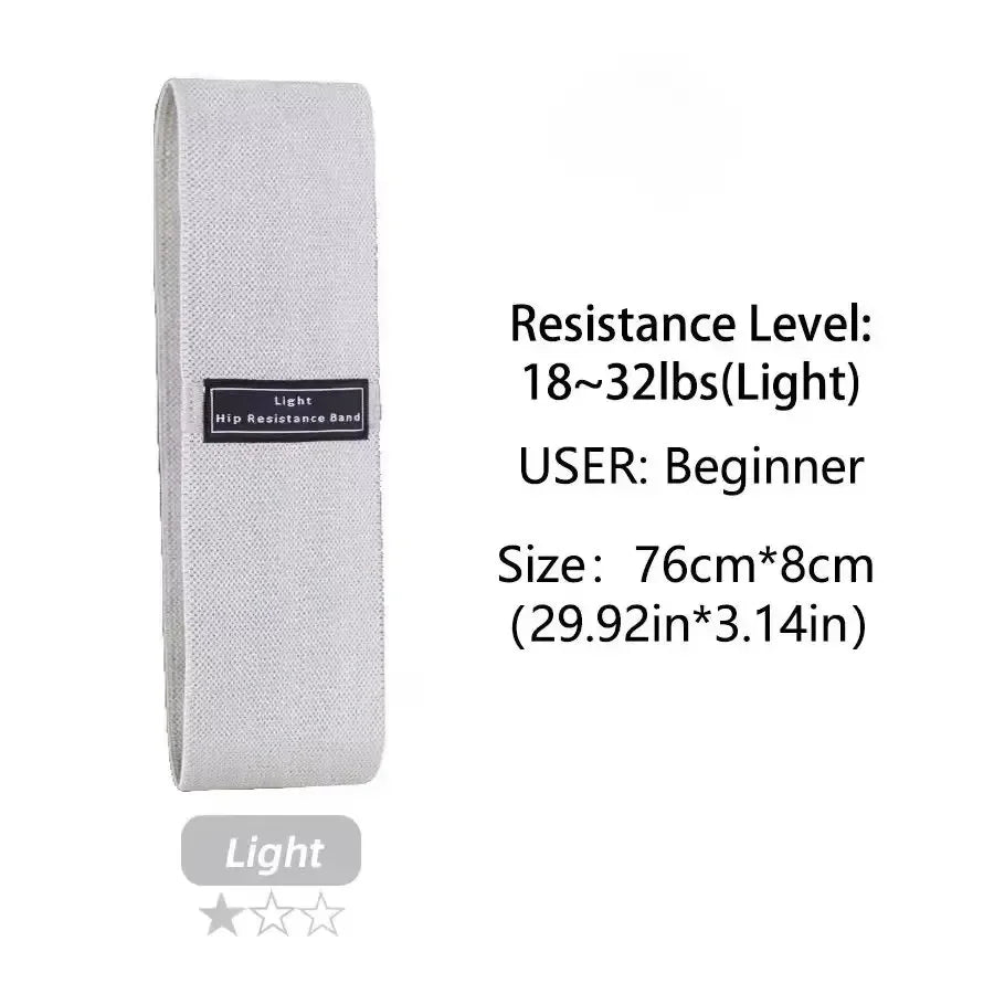 Fabric Glute Thigh Resistance Bands For Hip And Leg Workouts