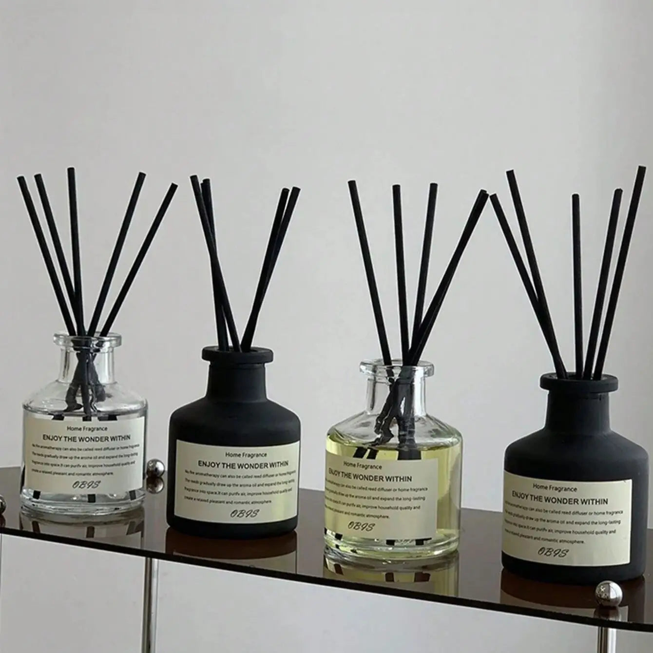 Freesia Jasmine Flameless Fragrance Oil With Reed Diffuser
