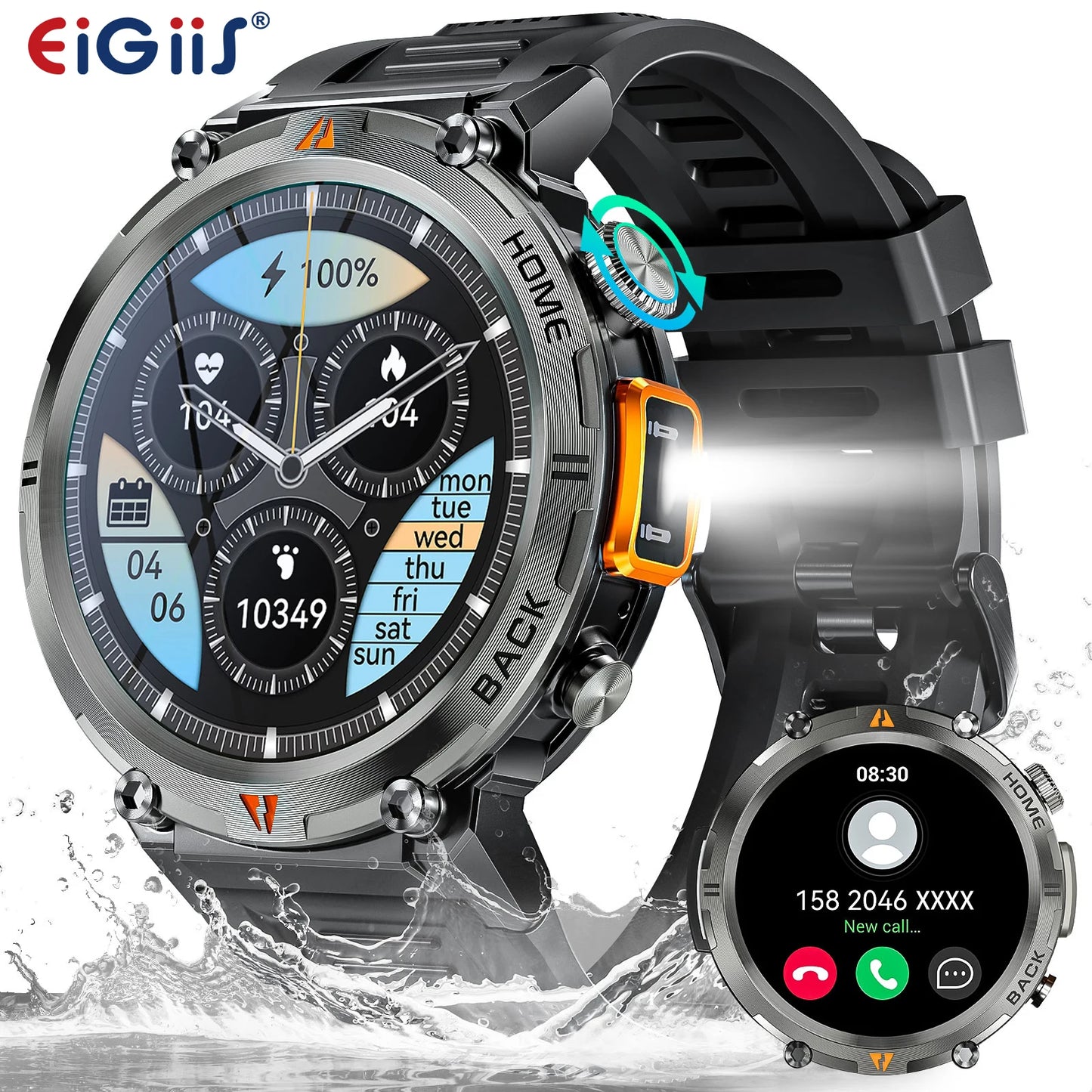 EIGIIS KE3 Smartwatch Bluetooth Call With Health Monitor