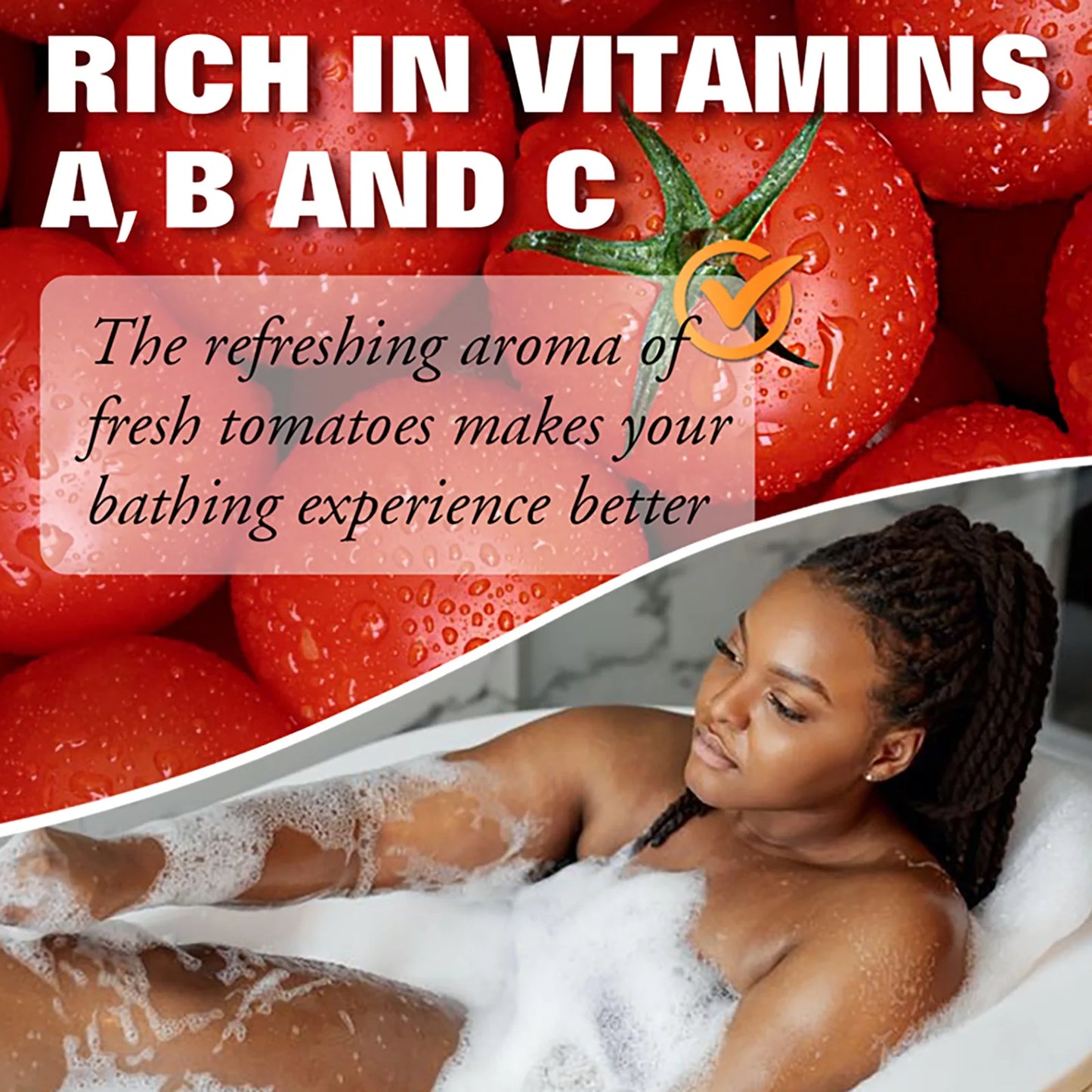 AILKE Organic Tomato Soap Bar For Brightening Skin Deep Clean