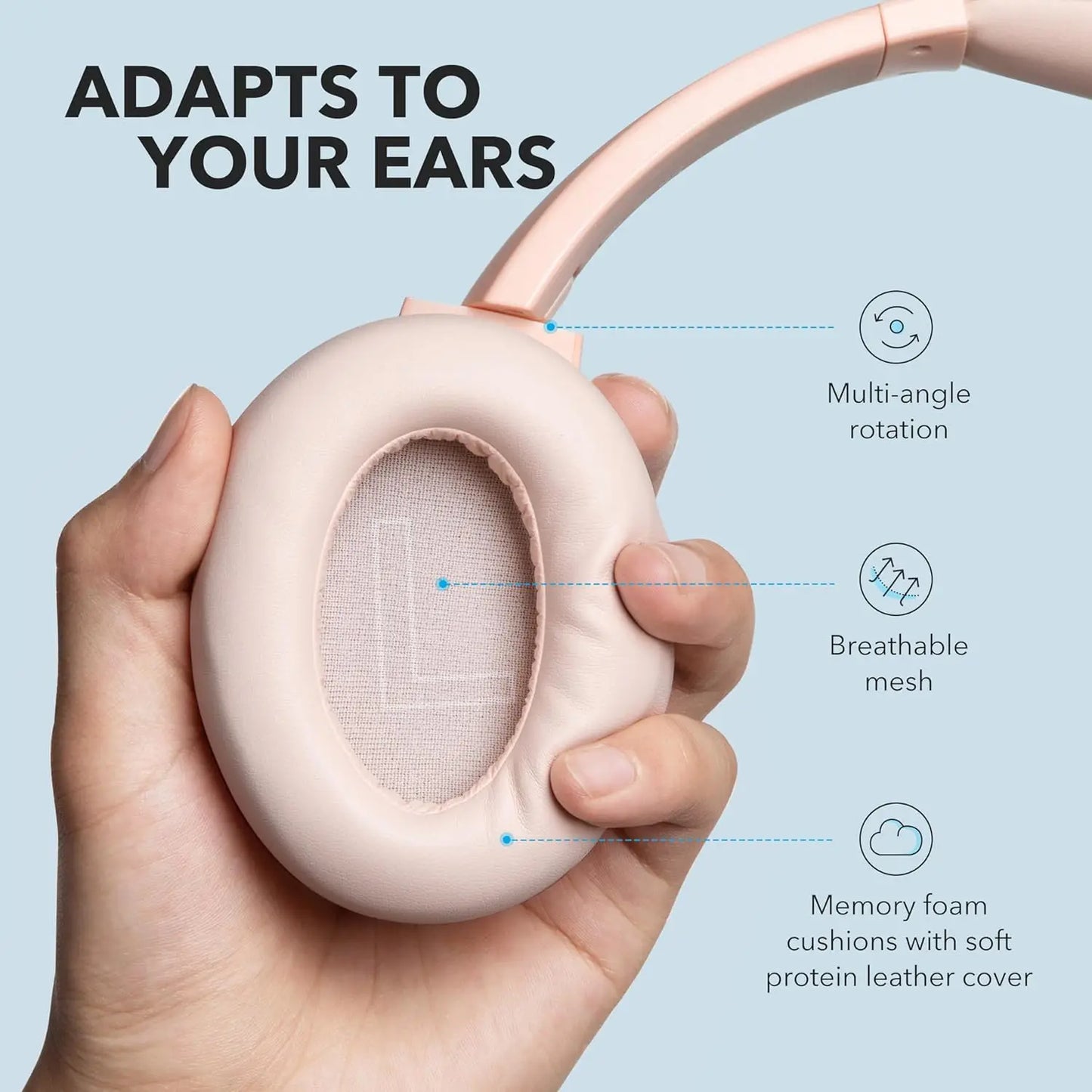 SoundCore Anker Life Q20 Hybrid ANC Wireless Over Ear Headphones