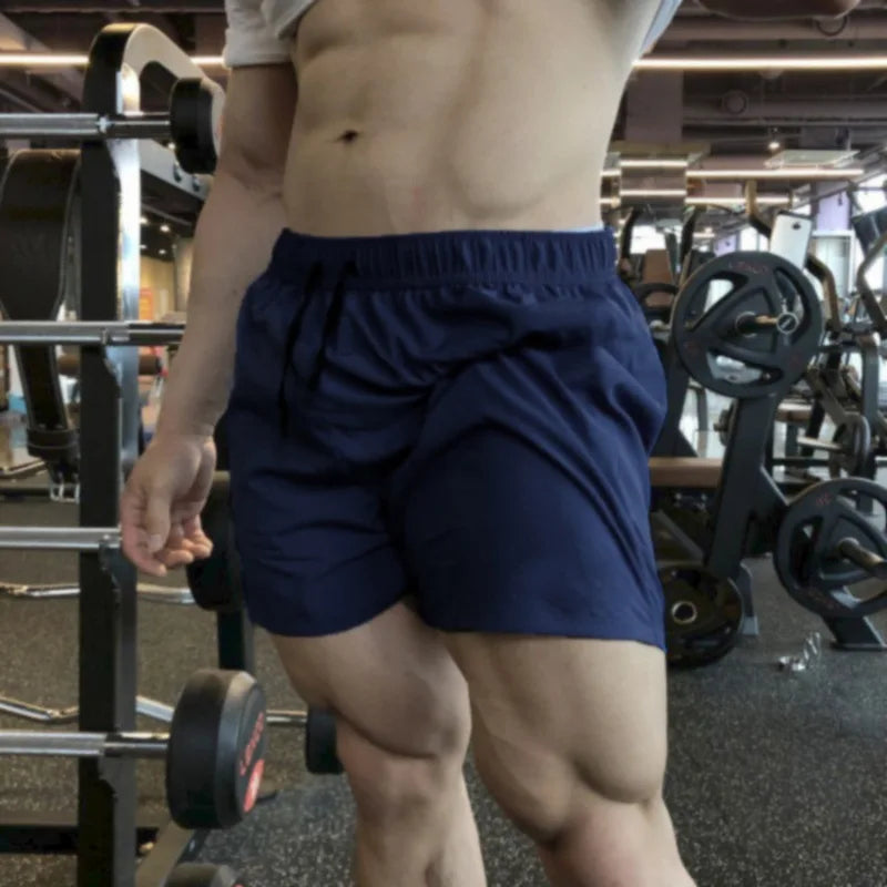 NONECN Mens Sport Shorts Running Gym Fitness Training Bottoms