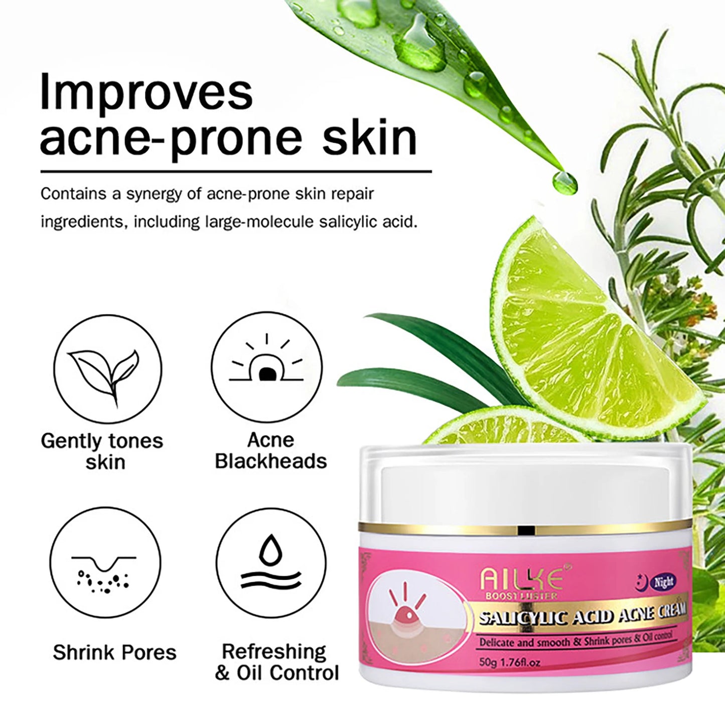 AILKE Natural Skin Brightening Set for Acne and Stains