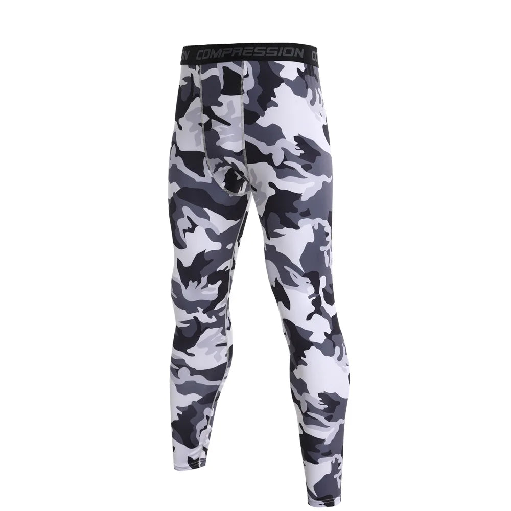 Camouflage Running Leggings For Men And Women Quick Dry