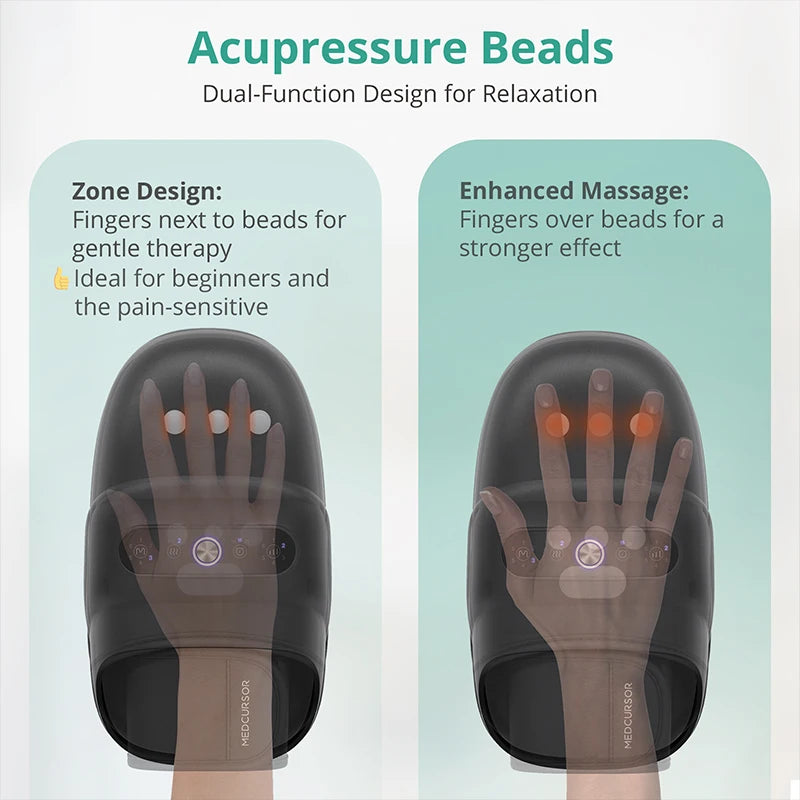 Medcursor Wireless Hand Massager Air Compression Palm Acupoint Massage