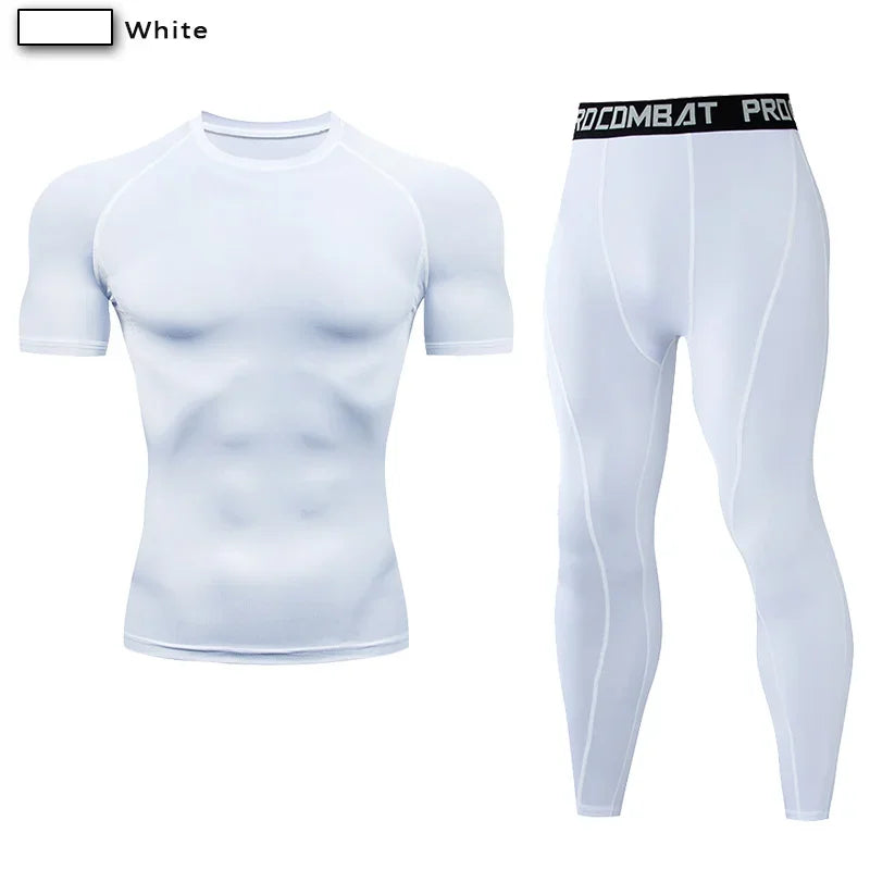 NONECN Unisex Compression Sportswear Set For Training And Yoga