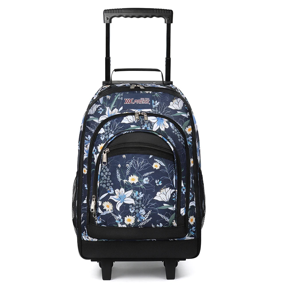 New York XPress Wheeled Travel Backpack Carry On Luggage