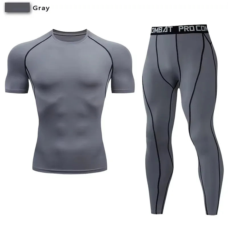 NONECN Unisex Compression Sportswear Set For Training And Yoga