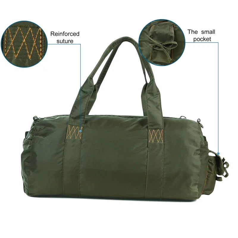 LQARMY Travel Gym Bag Waterproof Fitness Bag