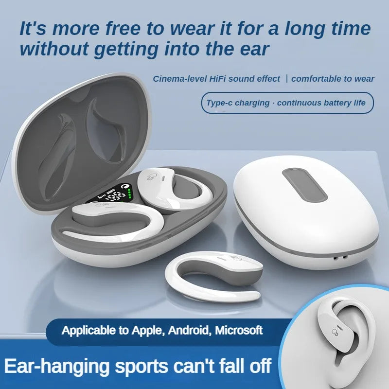 SHUKE Bone Conduction Sports Bluetooth Headset TWS Earbuds With Mic