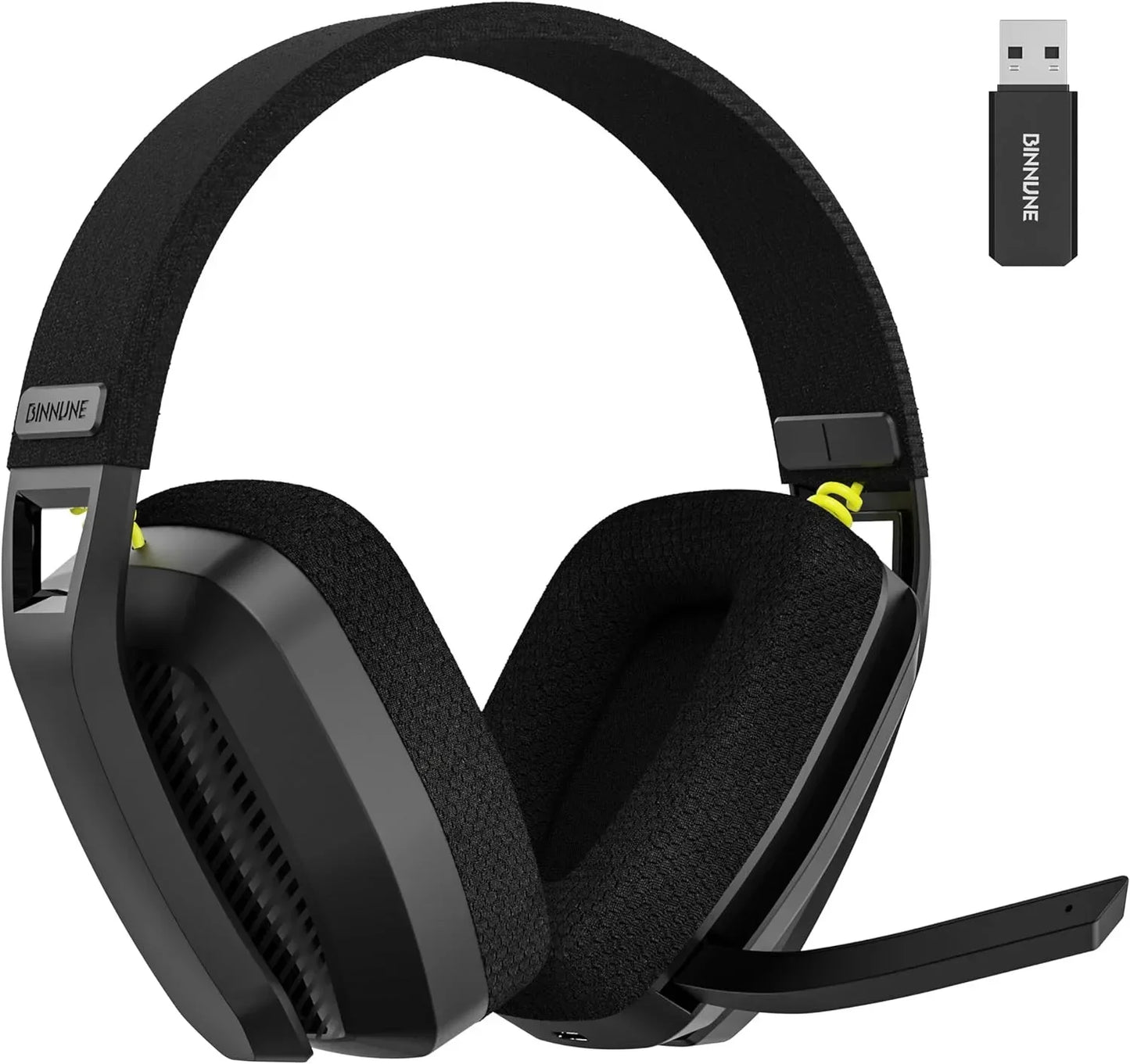 BINNUNE 2.4GHz Wireless Gaming Headset With Microphone For PS5 PC