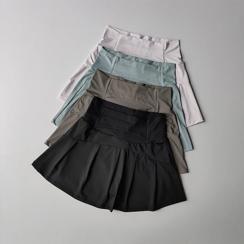 Summer High Waist Sports Skirt For Women Lined Quick Dry Tennis Golf