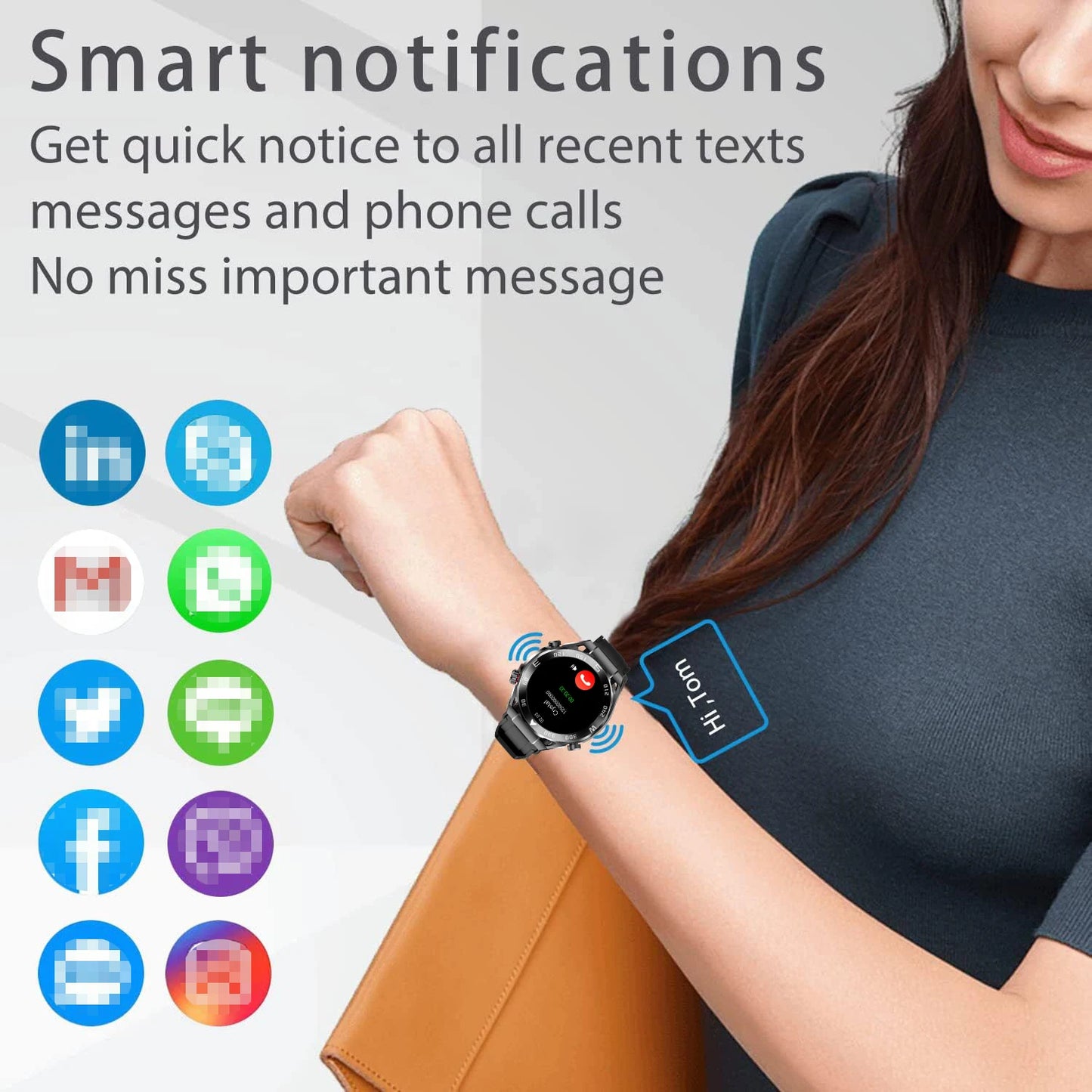 W&O X5 Pro Max Sports Smartwatch Bluetooth Call NFC Monitor