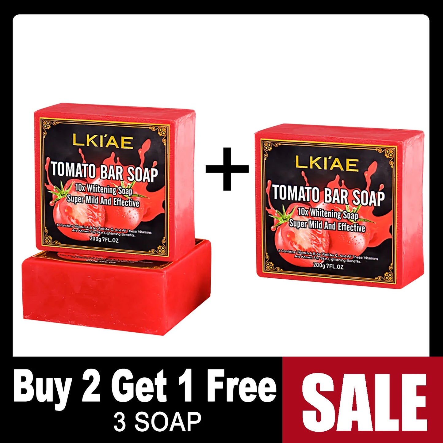 AILKE Organic Tomato Soap Bar For Brightening Skin Deep Clean