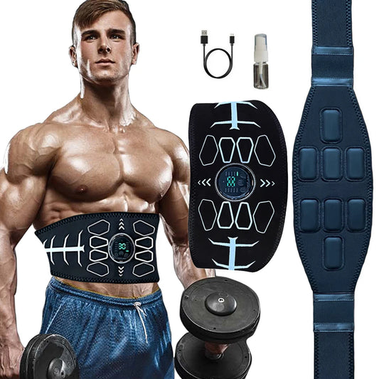 EMS Abdominal Toning Belt Muscle Stimulator Body Massager For Abs