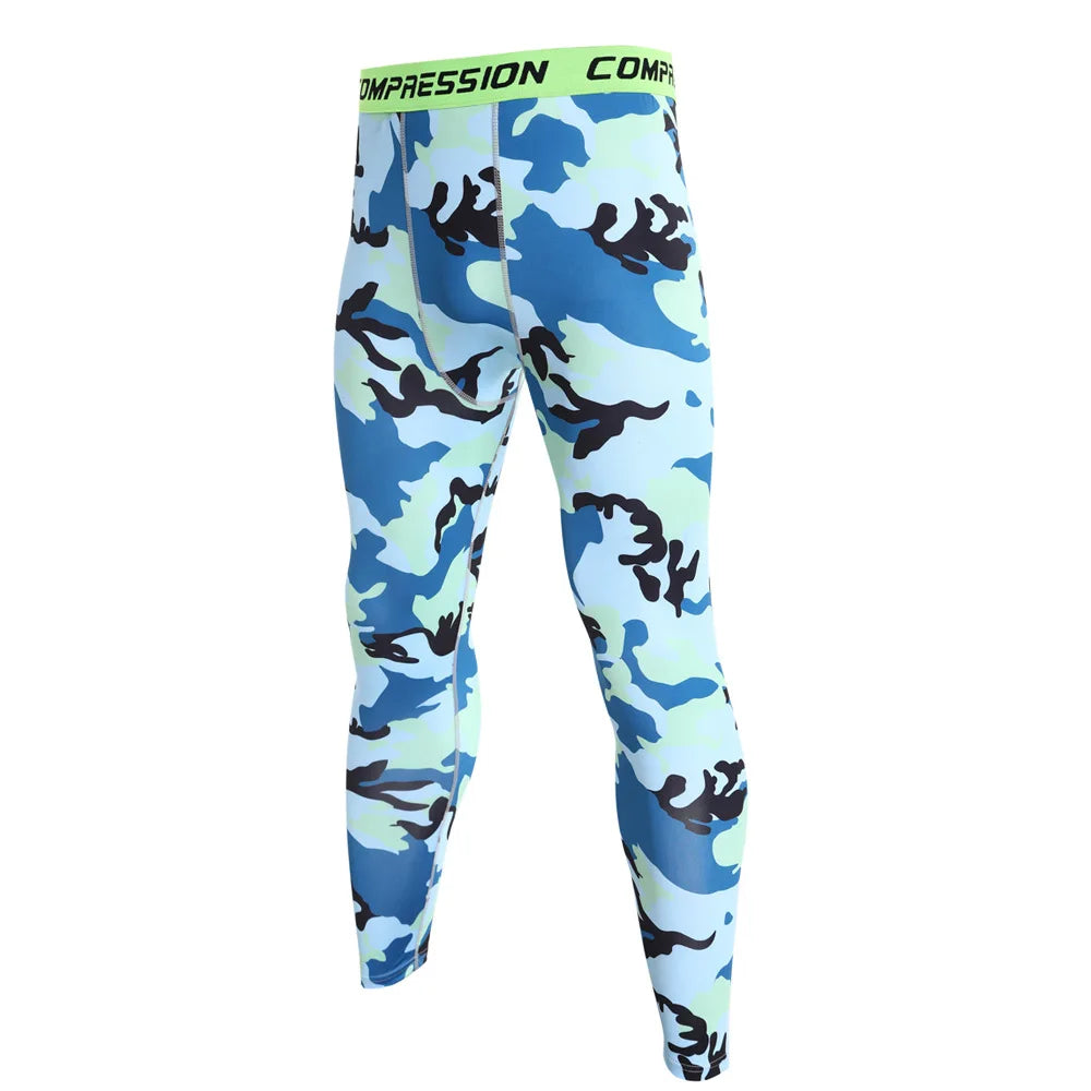 Camouflage Running Leggings For Men And Women Quick Dry