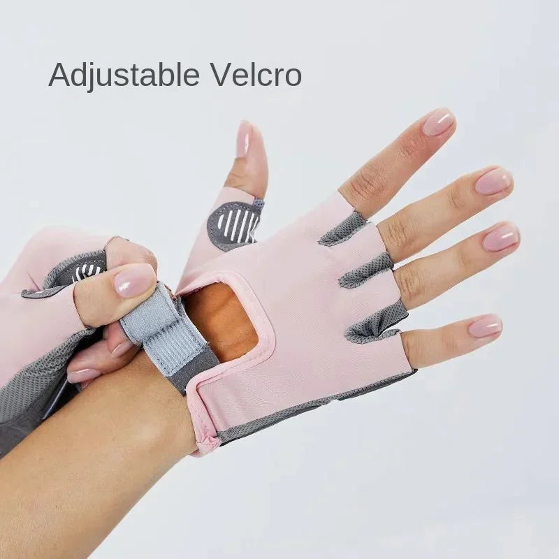 Slip-Resistant Weight Lifting Fitness Gloves for Women and Men