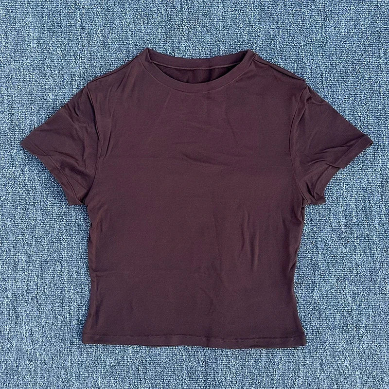 Womens Quick Dry Sports T Shirt Short Sleeve Yoga Pilates