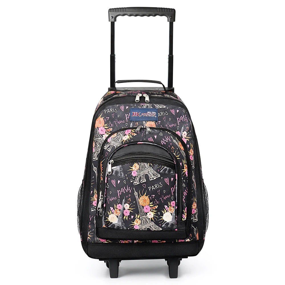 New York XPress Wheeled Travel Backpack Carry On Luggage