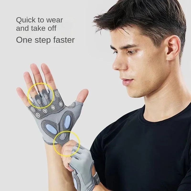 Slip-Resistant Weight Lifting Fitness Gloves for Women and Men