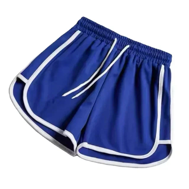 Striped Women's Korean Style Sports Shorts Loose Wide Leg Casual