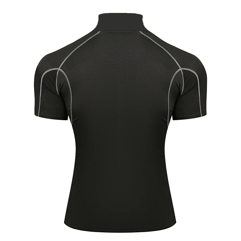 NONECN Men's Compression T Shirt Quick Dry Bodybuilding Sportswear