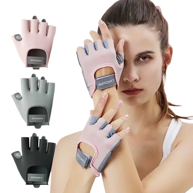 Slip-Resistant Weight Lifting Fitness Gloves for Women and Men